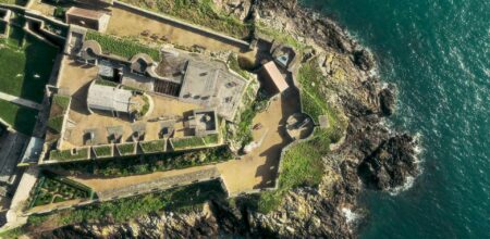 Vue aérienne du Château Cornet