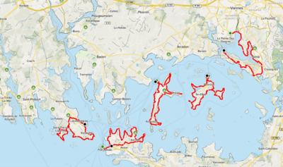Carte du Golfe du Morbihan
