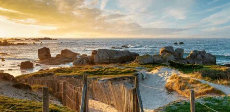 Slow Tourisme en Bretagne : Plage de Meneham